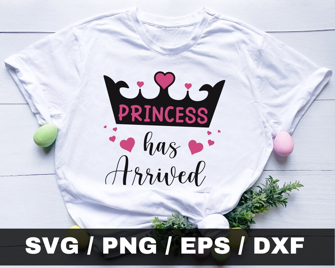 The Princess Has Arrived SVG, Baby Svg, Baby Girl Png, Newborn Svg ...