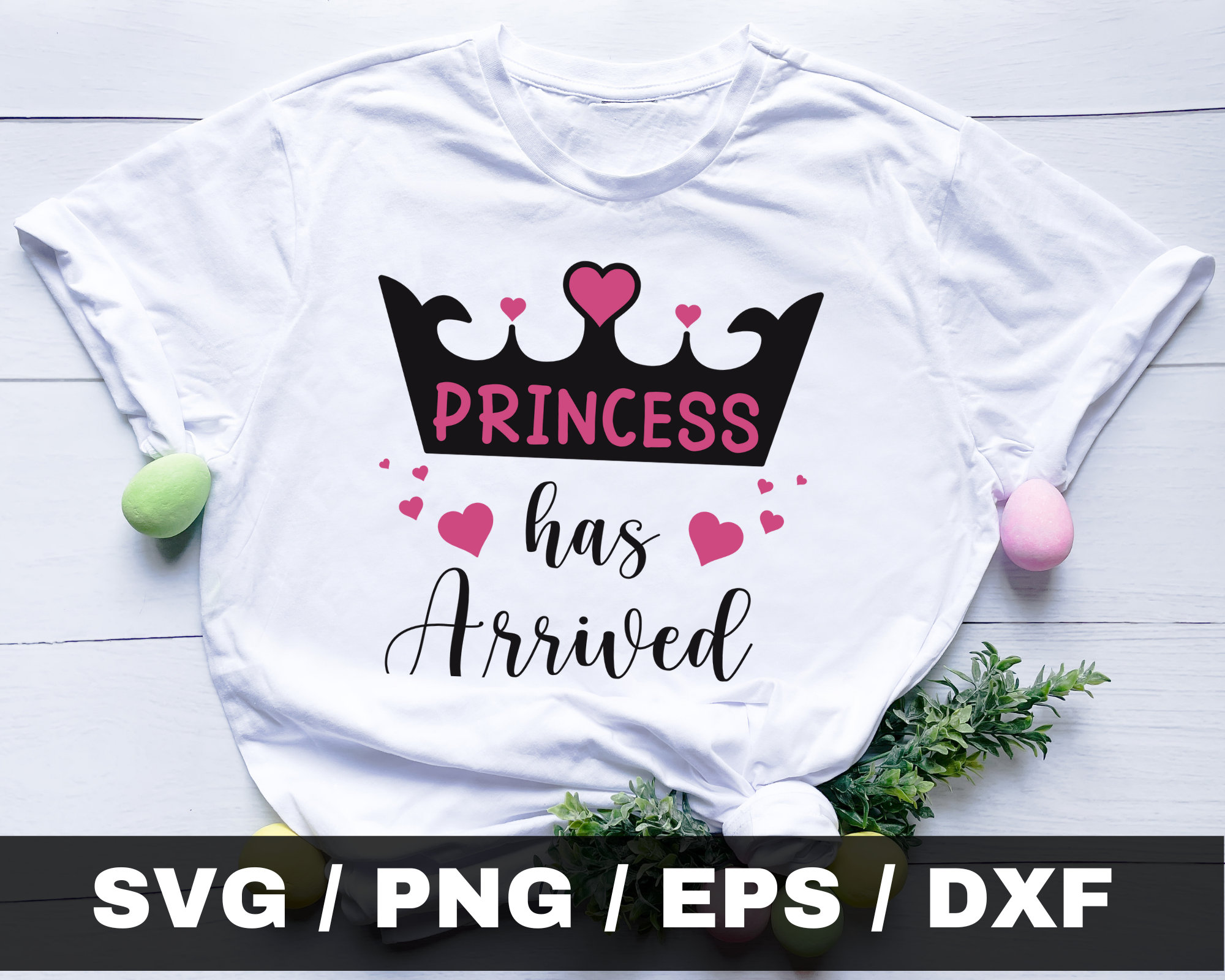 The Princess Has Arrived SVG, Baby Svg, Baby Girl Png, Newborn Svg ...