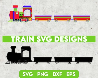 Train SVG, Train clipart, Locomotive svg, Steam Engine Svg, Train Png, Svg file for cricut, Train Set Svg, Colorful nursery svg, baby shower