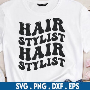 Hair Stylist SVG, Hairstylist Png, Hairdresser Svg, Hair Style Svg, Beautician Svg, Hairstylist T-Shirt Svg, Wavy Stacked Svg, Silhouette