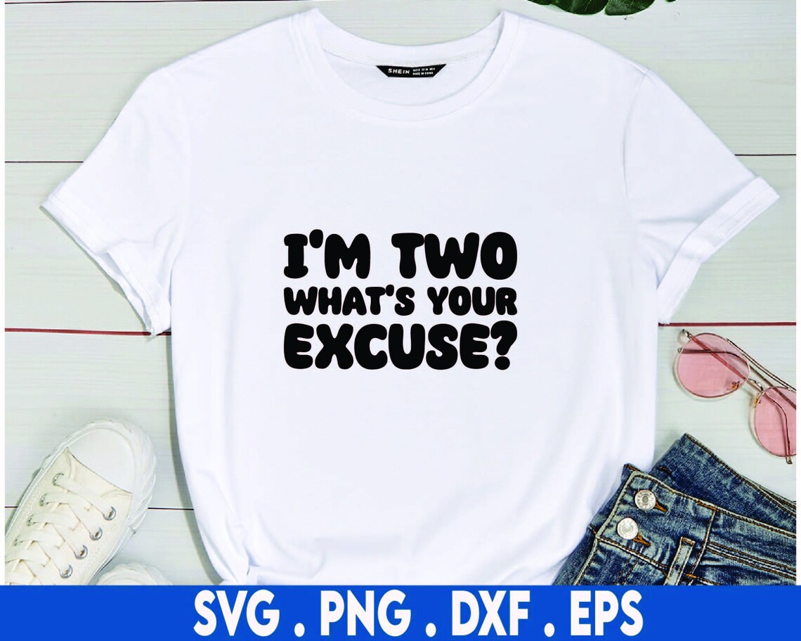 I'm 2, What's Your Excuse? - Toddler Western Hoodie (also comes in I'm 3, 4, 5, 6)