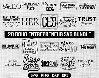 Entrepreneur svg bundle, Small Business owner svg, Entrepreneurship svg, CEO svg, Entrepreneurship svg, Inspirational t-shirt svg_BD
