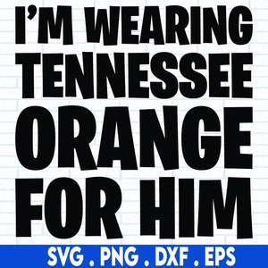 Tennessee Orange Svg, ik draag Tennessee Orange, Country Song, Tennessee Png, Sublimation Design, Digitale Download