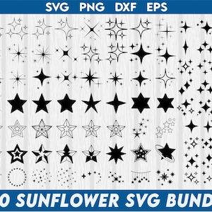 Pacote Sparkle SVG, Pacote Stars SVG, Silhueta de Estrela, Arquivo Star Plotter, Pacote Sparkle Png, Clipart Sparkle, Sparkle Star Svg, Estrelas Cintilantes