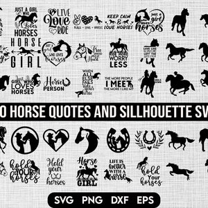 Horse SVG Bundle, Horse SVG, Horse Lover SVG, Horse Quotes svg, Horse Shirt svg, Stable svg, Horse Girl svg, Cricut Cut File, Silhouette