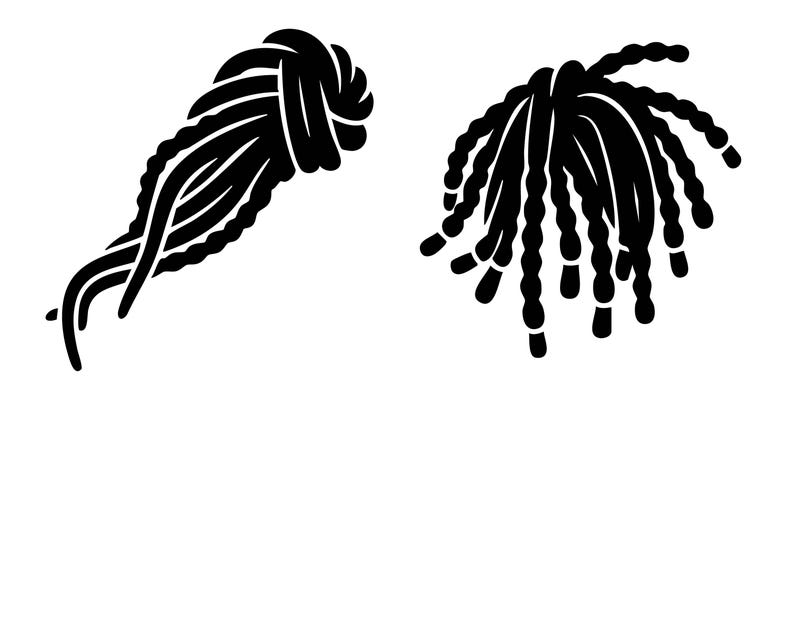 Dreadlocks SVG Bundle, Dreadlocks Dxf, Dreadlocks Png, Dreadlocks ...