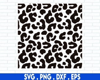 Cheetah Pattern SVG, Leopard Print SVG, Cheetah Print PNG, Animale, Macchie, Png, Dxf, File in formato Svg per Cricut, Download di disegni di sublimazione