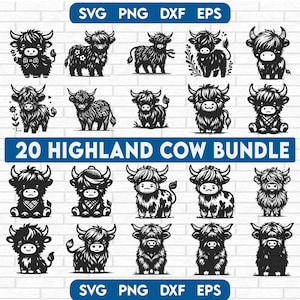 Highland Cow svg, Highland Cow Svg,Highland Cow Png Bundle,Highland Cow Png for Sublimation,Baby Highland Cow Png,Highland Cow Clipart svg