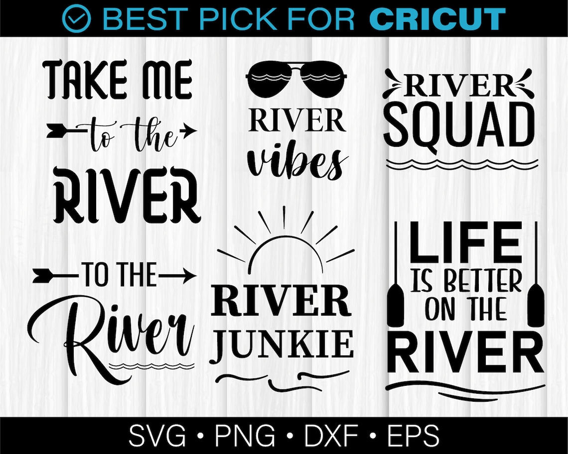 River SVG Bundle River Life Svg River Junkie Svg Fishing - Etsy