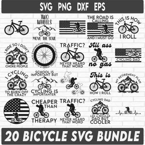 Fahrrad SVG-Bundle, Radfahren Schnittdatei, Radfahren Zitate svg, Radfahrer svg, Radsport-Cricut, Rennrad-Shirt-Design, Fahrrad svg, Mountainbike-Svg