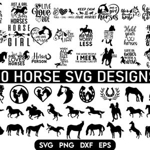 Horse SVG Bundle, Horse SVG, Horse Lover SVG, Horse Quotes svg, Horse Shirt svg, Horse Girl svg, Horse Silhouette svg, equitazione svg, Animale