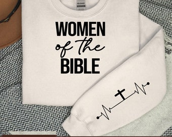 Boho Women of the Bible high resolution PNG digital design, Floral Book Png, Sublimation Design, Coffee Mug Png, Dtg Printing, Religious Png