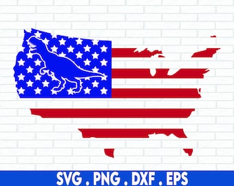 アメリカ国旗恐竜 SVG、Cricut 用 SVG ファイル、昇華、子供向け 7 月 4 日 SVG、愛国的 SVG