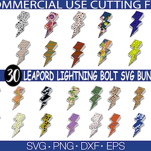 Leopard Lightning Bolt Svg Bundle, Leopard Lightning Bolt Png, BlitzSchrauben Clipart, Leopard Bolt Png, Png Datei für Sublimation
