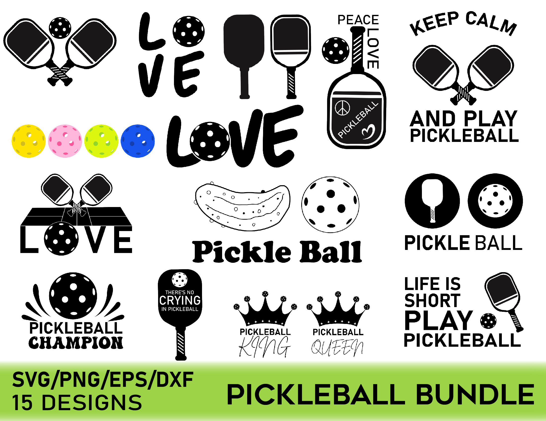 Pickleball SVG Bundle Pickleball SVG Pickleball Cricut - Etsy Singapore