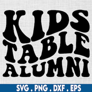 Kids table ex alumnos svg, acción de gracias svg, pavo svg, divertido acción de gracias svg, batata svg, especia de calabaza svg, otoño svg, camisa de otoño svg