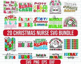 Christmas Nurse Svg Bundle, Nurse SVG, Christmas Nurse svg, Nurse Christmas shirt, Holly Jolly Nurse Shirt Svg, Nurse Christmas PNG