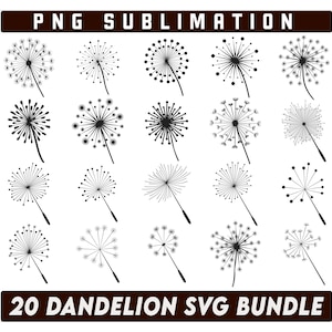 Dandelion Svg Bundle, Just Breathe Svg, Dandelion Blowing Svg, Kindness Svg, Dandelion Vector, Dandelion Cricut, Dandelion Clipart svg
