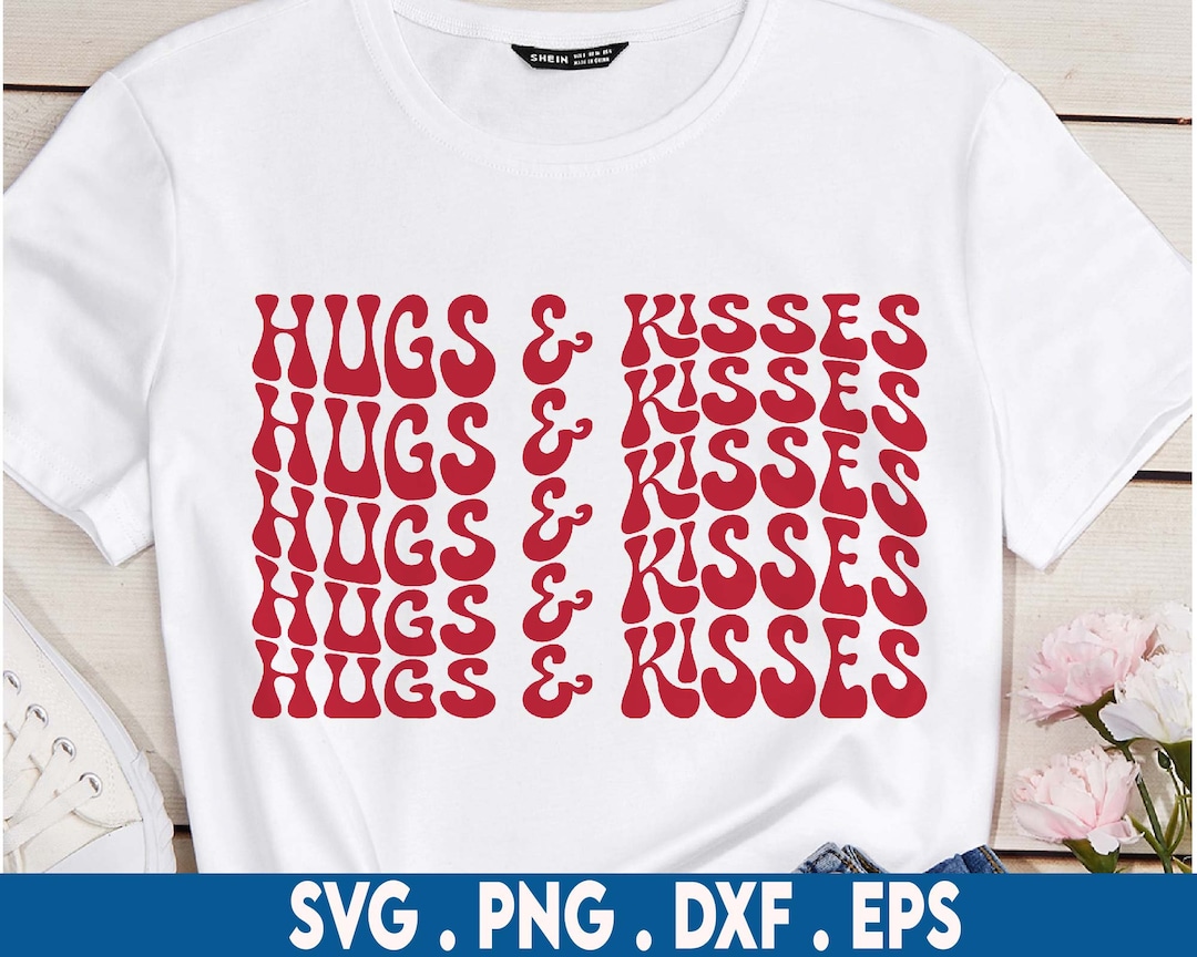 Hugs and Kisses SVG, Xo Xo Svg, Valentines Day Svg, Love Svg, Girls Svg ...