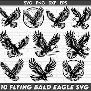 Flying eagle Svg Bundle, eagle vector For Shirt, flying eagle vector, eagle Clipart, Bald eagle Svg for Fleece, Free Commercial Use
