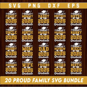 Stolze Familie von 2025 Graduate SVG Bundle, Stolze graduierte Familie Png, Klasse von 2025 svg, Abschlussfamilie svg, Senior Familie png