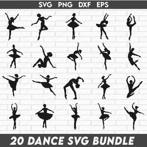 Dance Svg Bundle, Dancers Svg, Dance Clipart, Dancer Silhouettes svg, Dance Team Svg, Dance Svg, Dance Silhouette