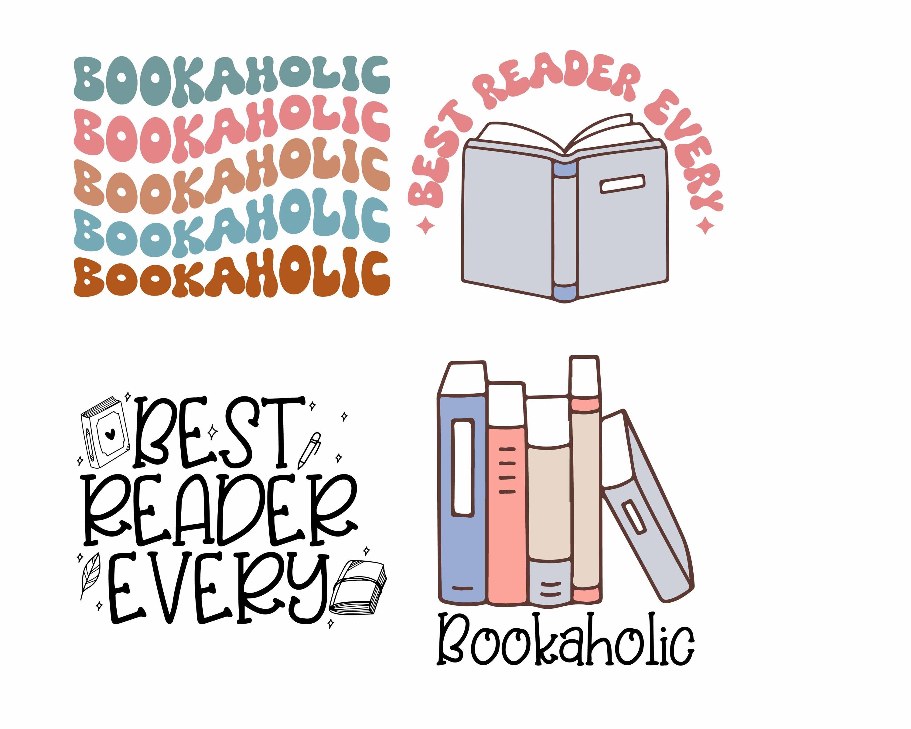 Retro Book SVG Bundle, Book Lover Svg, Reading SVG, Book Svg, Library ...
