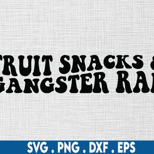 Obst Snacks und Gangster Rap svg, Obst Snacks svg, Kinder svg, Essen svg, 90er Jahre svg, rap svg, Snacks svg, Baby Jungen svg, Kleinkind svg