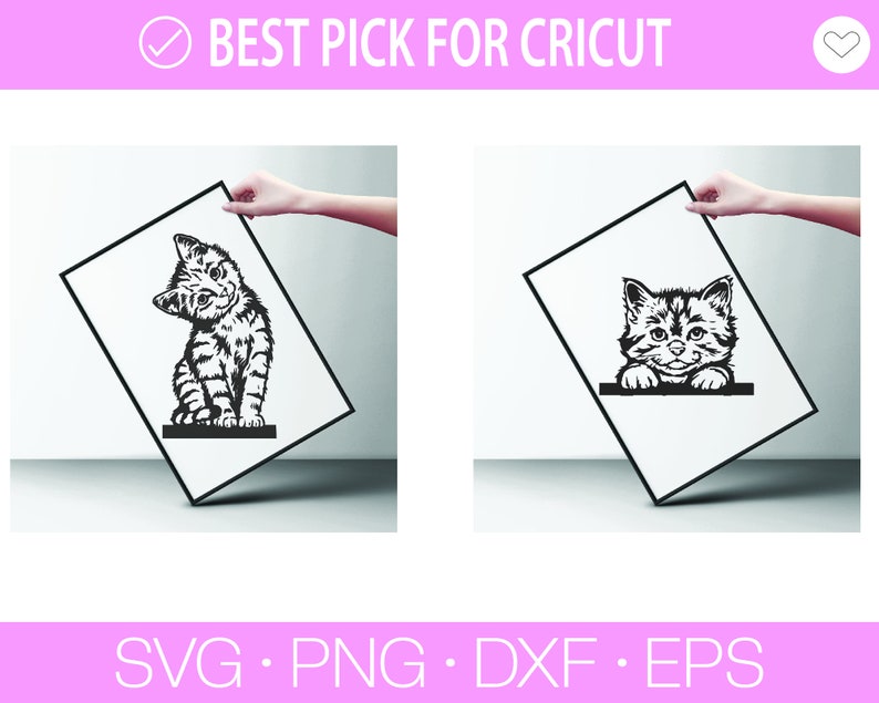 Kikande katt Svg, Katt SVG, Svart katt svg, Kikande katt clipart, Kikande katt SVG, Randiga kattungar Svg, Päls kattunge Svg, Katt clipart, Rolig katt bild 10