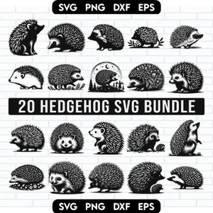 Hedgehog Svg Bundle, Hedgehog Svg, Hedgehog Png, Hedgehog Svg Png, Hedgehog Cut File, Hedgehog Silhouette, Hedgehog Clipart, Hedgehog Vector