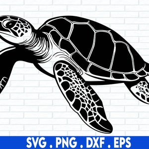 Tortuga SVG, silueta de tortuga marina SVG, tortuga oceánica PNG, playa Svg, tortuga nadadora, archivos Svg para Cricut, descargas de diseños de sublimación