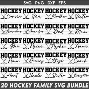 Hockey svg bundle, Hockey Mom Svg, Hockey Stick svg, Love Hockey svg Ice Hockey,Hockey Dad, Hockey Player Svg, Hockey Puck, sports svg