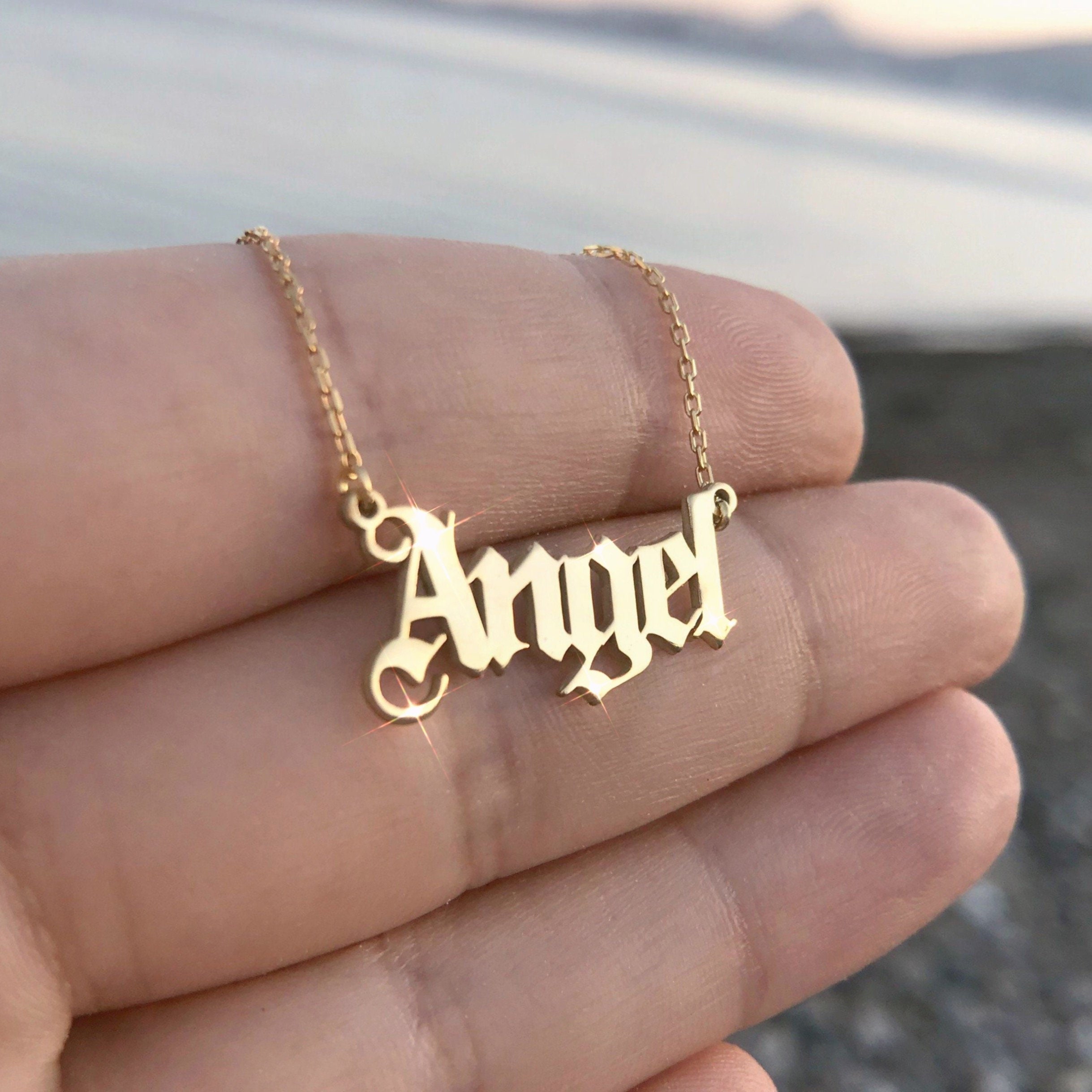 name necklace etsy