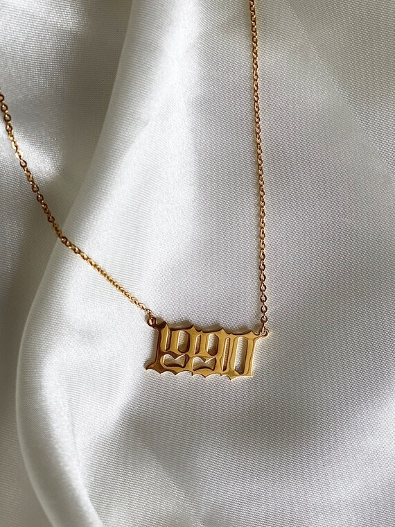Sunecklace™ Dainty Number Necklace - Etsy