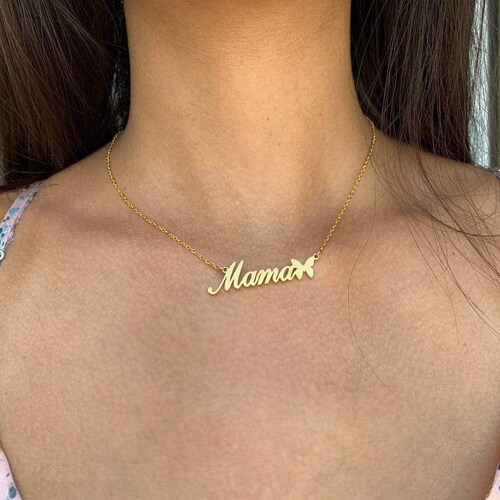 Custom Butterfly Name Necklace by 