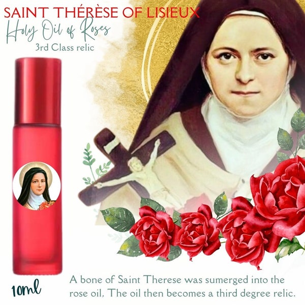 Saint Therese of Lisieux - Holy oil - aceite - Aceite Catolico - Sacramentals - Santa Teresita - Catholic - Catholic Gift