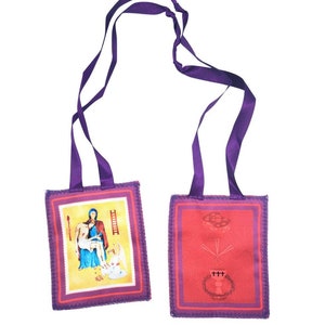 Scapular of Benediction and Protection - End Times - Three days of darkness - purple scapular - sacramentals -Catholic - Marie Julie Jahenny