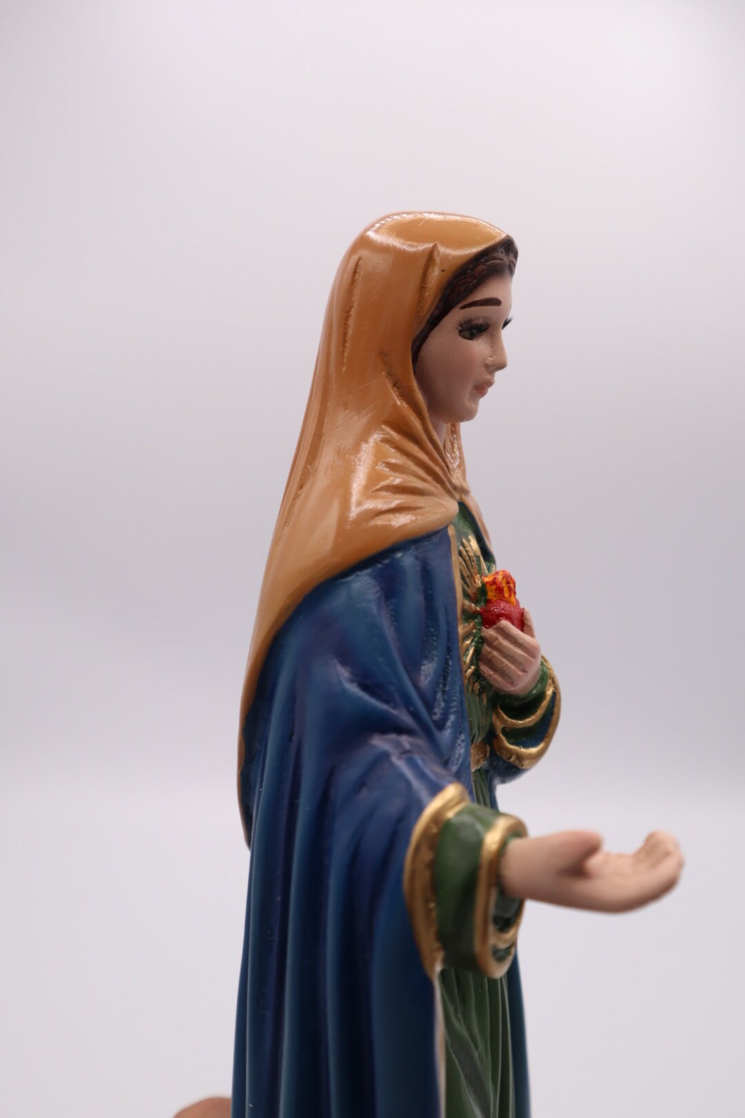 Estatua De La Virgen - Llama De Amor - Virgin Mary Statue