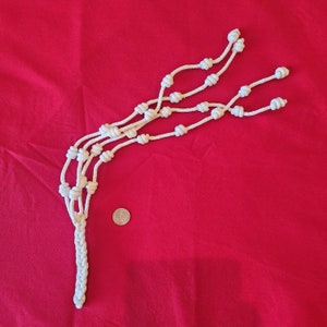 Cat of four Tails Rope -  Whip Scourge - lent -  Discipline Whip - Instrument of Penance - Spiritual Discipline - Flagelación - Opus Dei