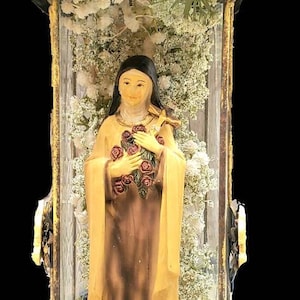 Saint Therese of Lisieux  Shrine UNIQUE; one of a kind