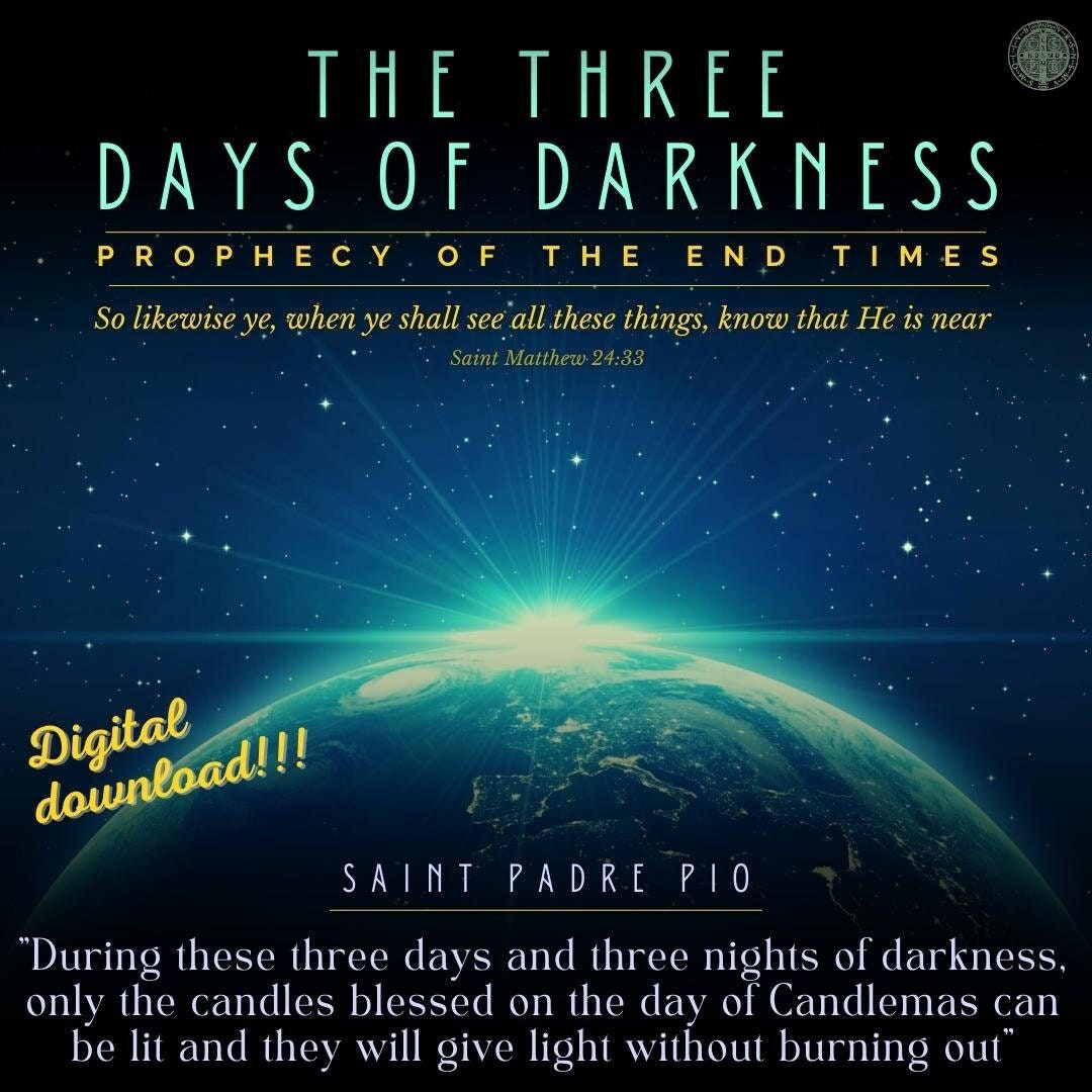 Three Days of Darkness End Times Apocalips Revelation Etsy