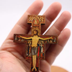 Saint Damien crucifix - Catholic Gift - Sacramental - catholic - Crucifix - Jesus Christ - Crucifix - Crucifijo