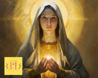 Digital Download - Virgin Mary -Our Lady - Virgen Maria, Virgin Mary, Eucaristia - Eucharist