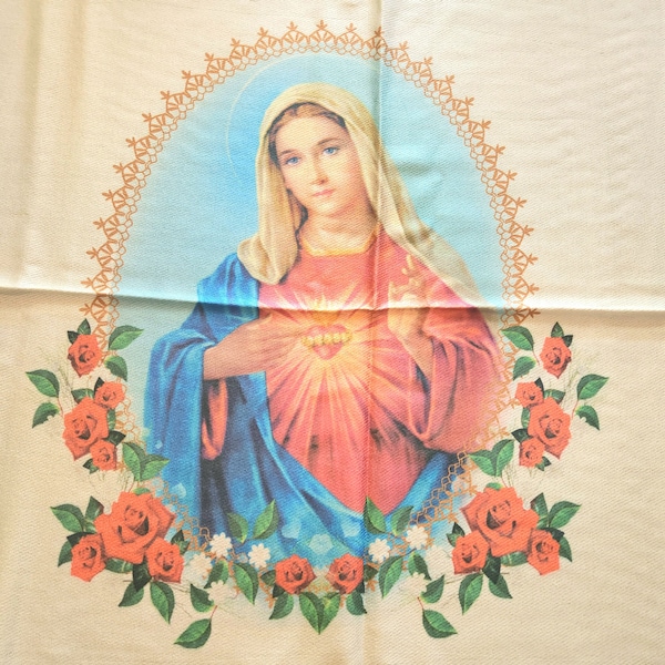 Chalina de la Virgen  - our Lady - scarff - manto - Virgin Mary - veil rebozo - mantel - catholic scarf - Imaculate Heart