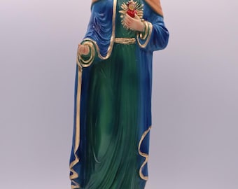 Estatua De La Virgen - Llama De Amor - Virgin Mary Statue