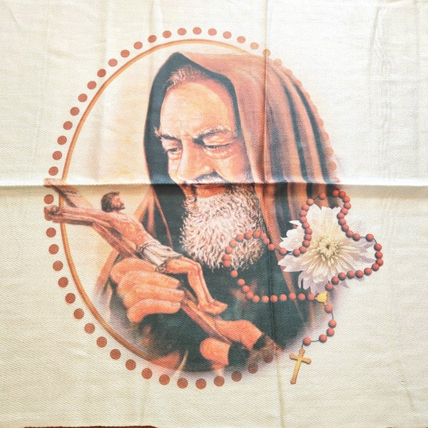 Chalina Padre Pio - scarff - manto - veil - rebozo - mantel - catholic scarf - shawl