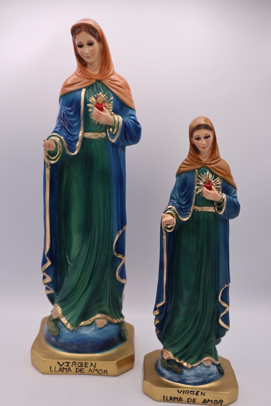 【チョコメルさま】vintage statue ❀ クリアドームと マリアさま Estatua De La Virgen - Llama De Amor - Virgin Mary Statue