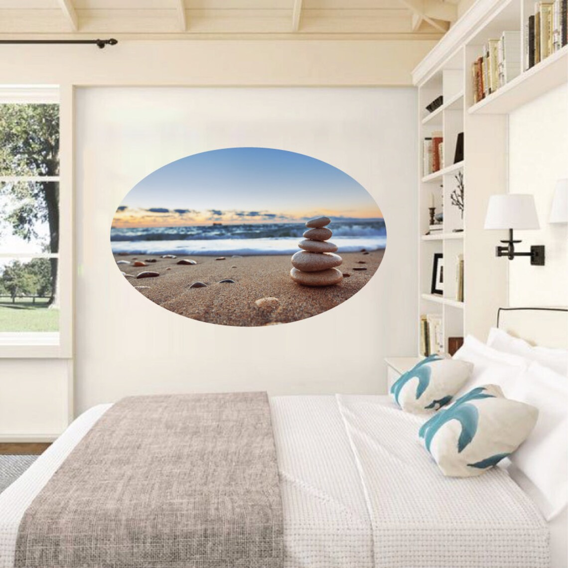Beach Scene Removable Wall Decal Sticker Etsy