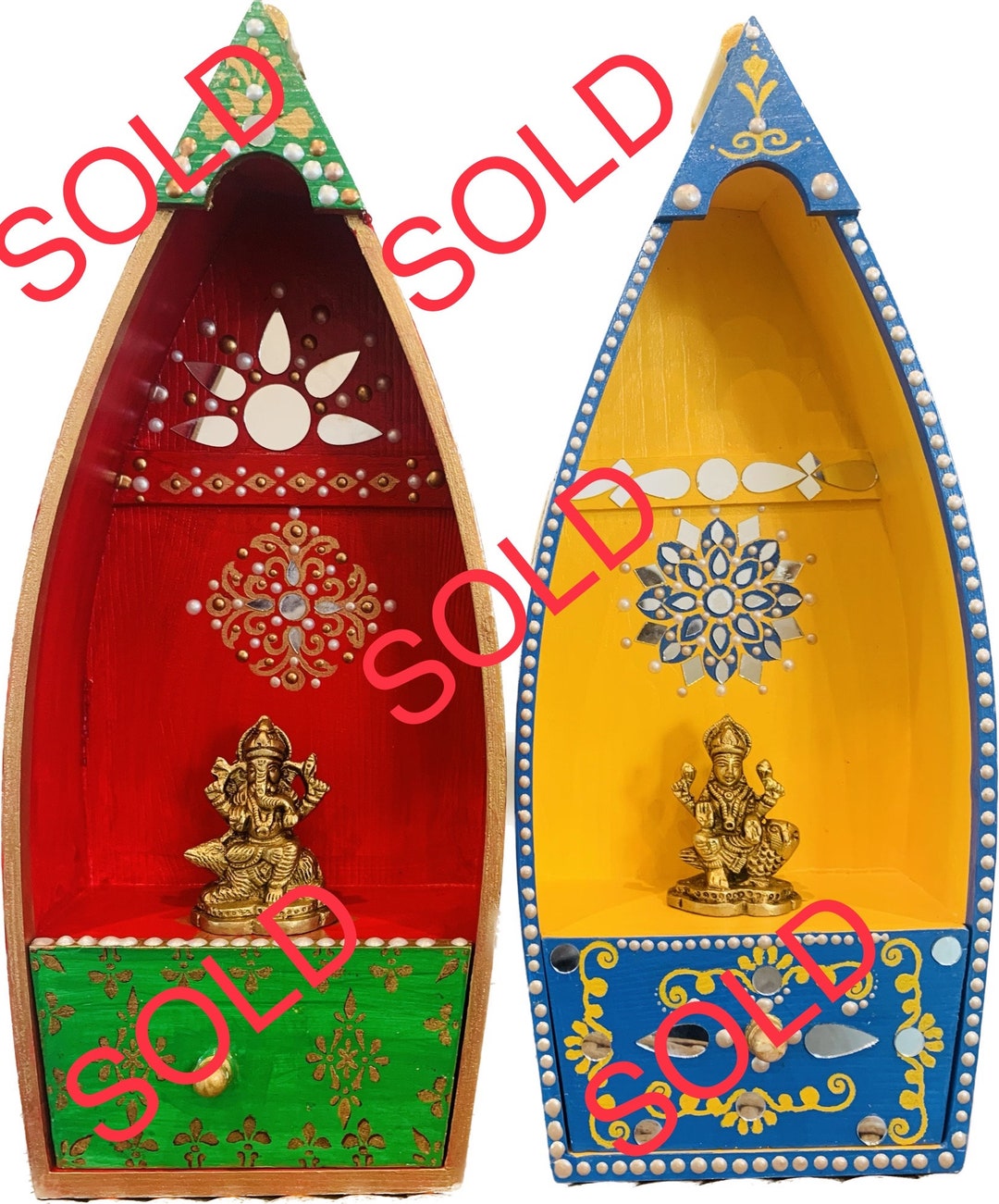 SOLD Wooden Boat Frame Wall Decor set of 2 Pcs Decorative Etsy