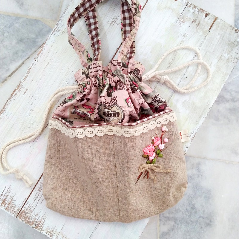 Women's Crossbody Mori Style Vintage Tote Bag